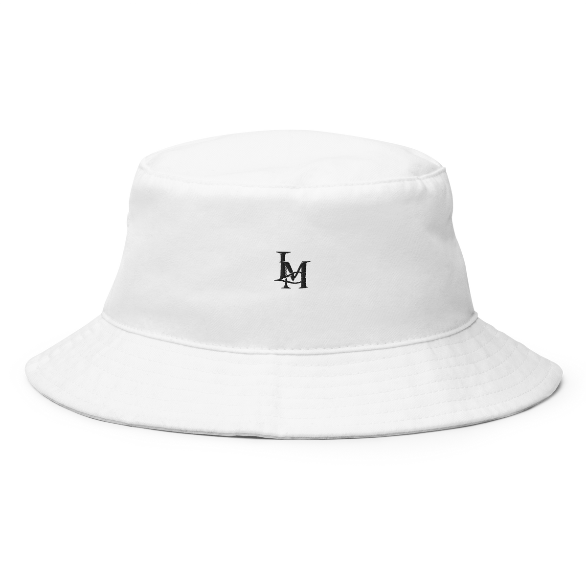The Bucket Hat in White, view 2 #Color_White