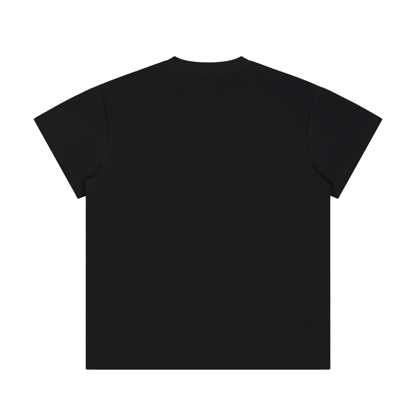 The Lightweight Tee in Black, back #Color_Black