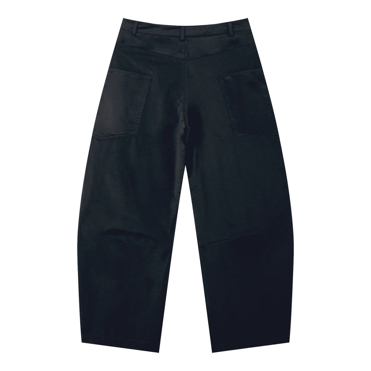 The Barrel Trouser in Black, back #Color_Black
