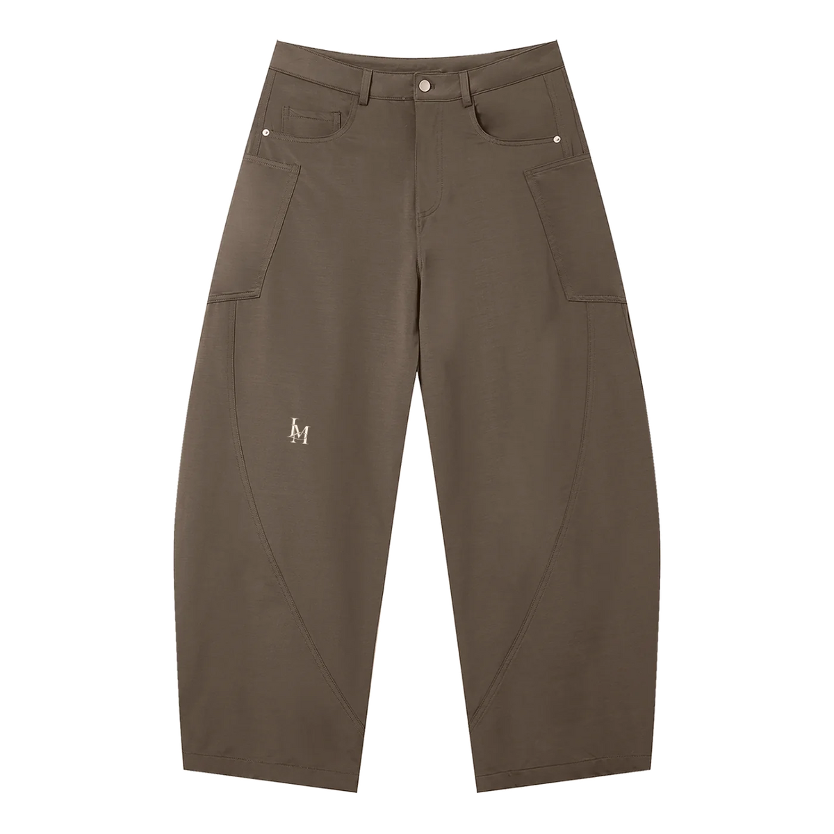 The Barrel Trouser in Coffee #Color_Coffee