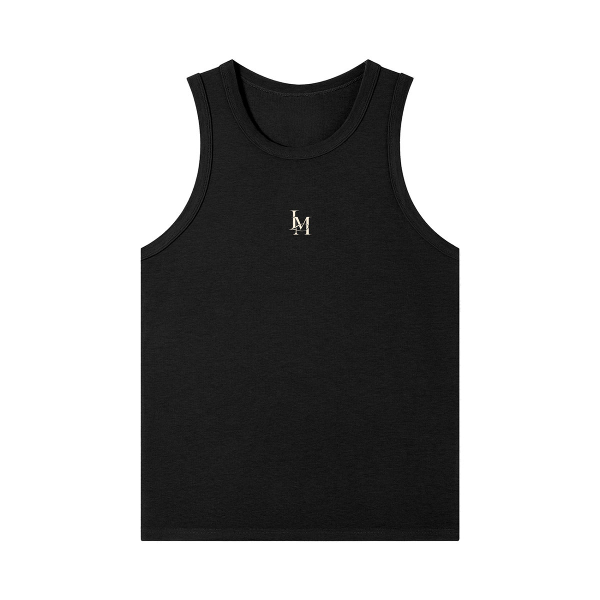 The Heavy Ribbed Tank in Black #Color_Black