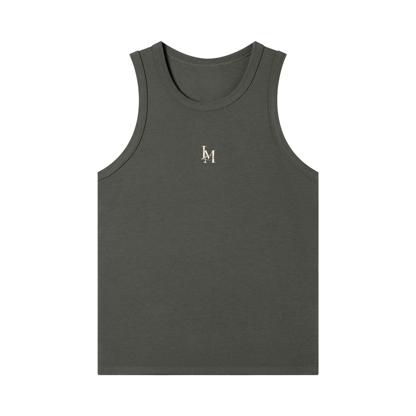 The Heavy Ribbed Tank in Dark Gray #Color_Dark Gray