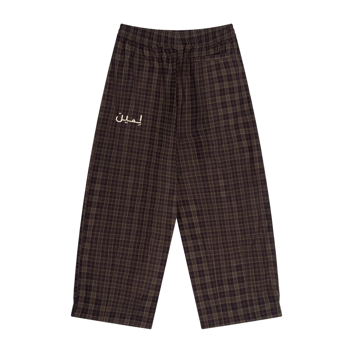 The Plaid Trouser in Red Plaid, back #Color_Red Plaid