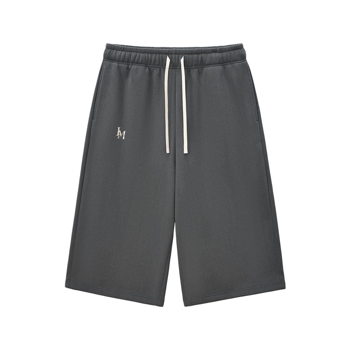 The Three-Quarter Sweatpant in Charcoal Gray #Color_Charcoal Gray