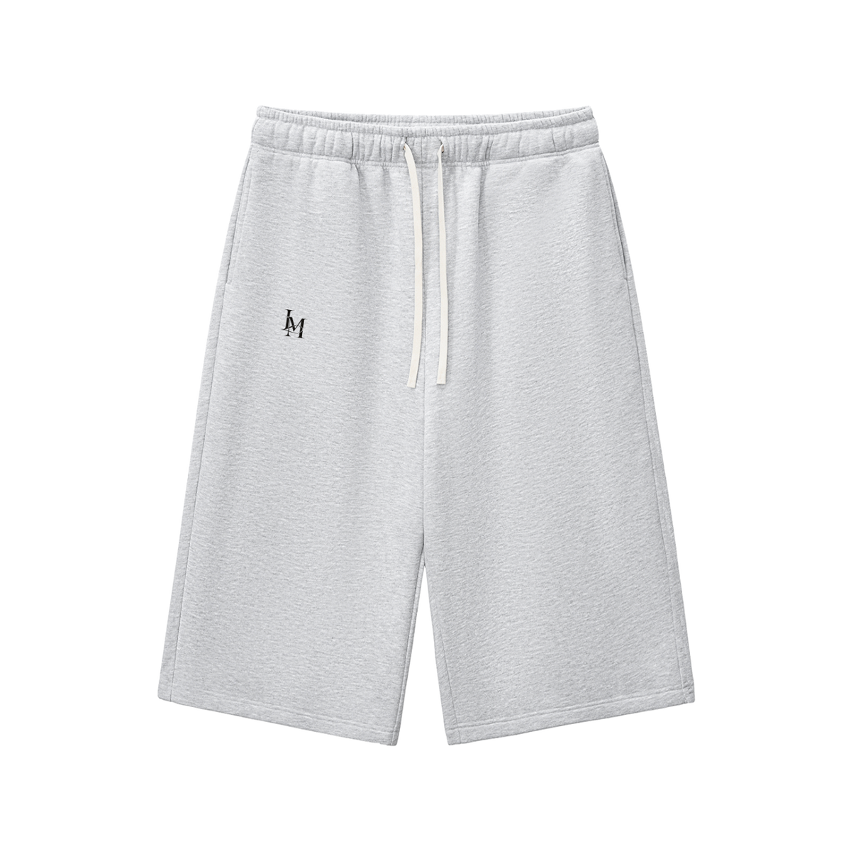 The Three-Quarter Sweatpant in Flower Gray #Color_Flower Gray