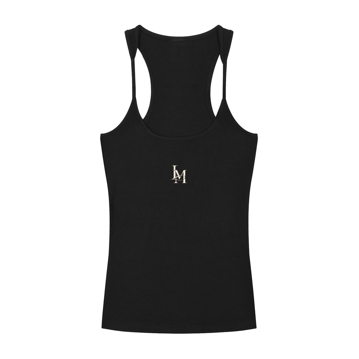 The Ribbed Tank in Black #Color_Black