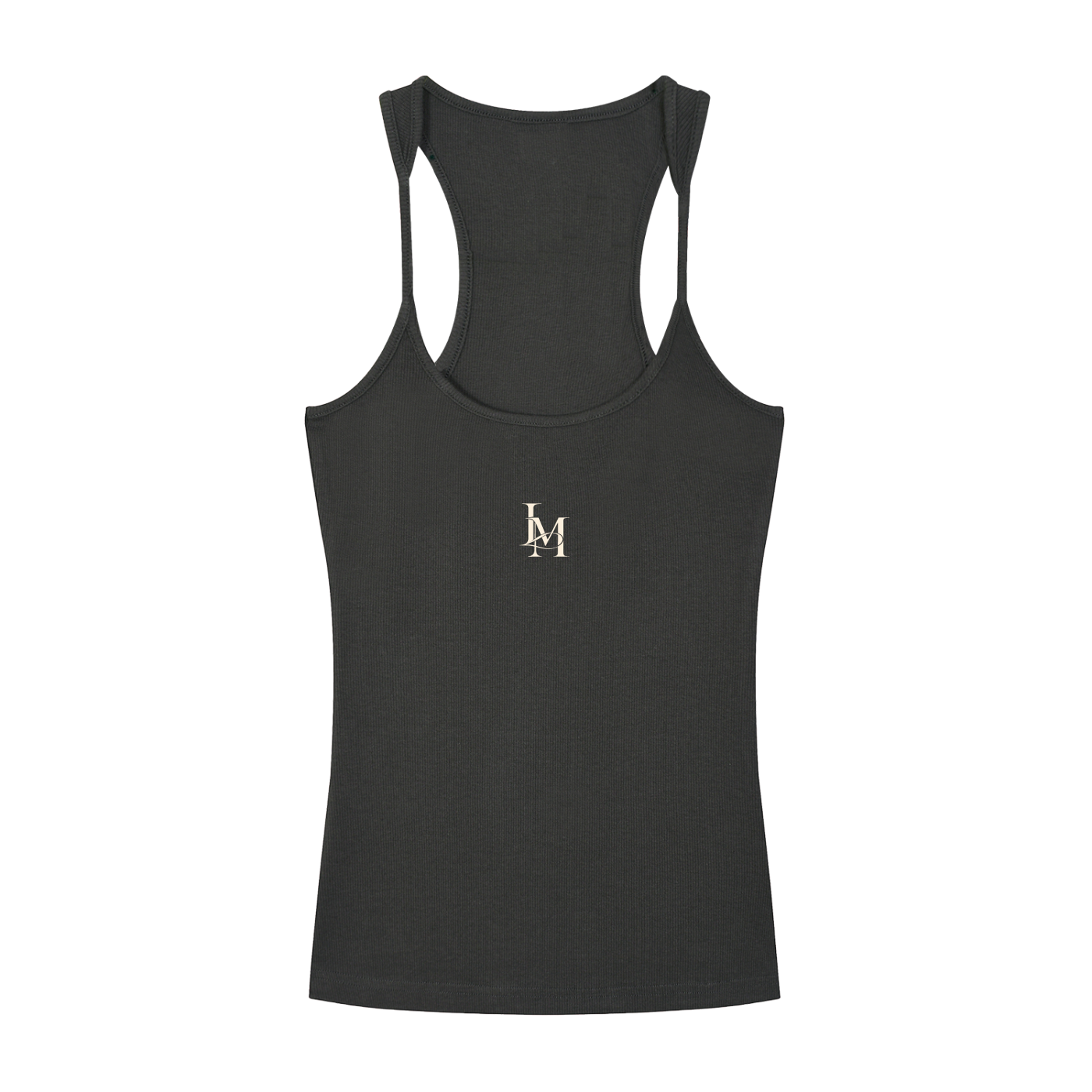 The Ribbed Tank in Dark Gray #Color_Dark Gray