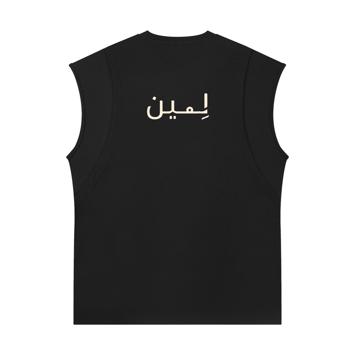 The Muscle Tank in Black, back #Color_Black