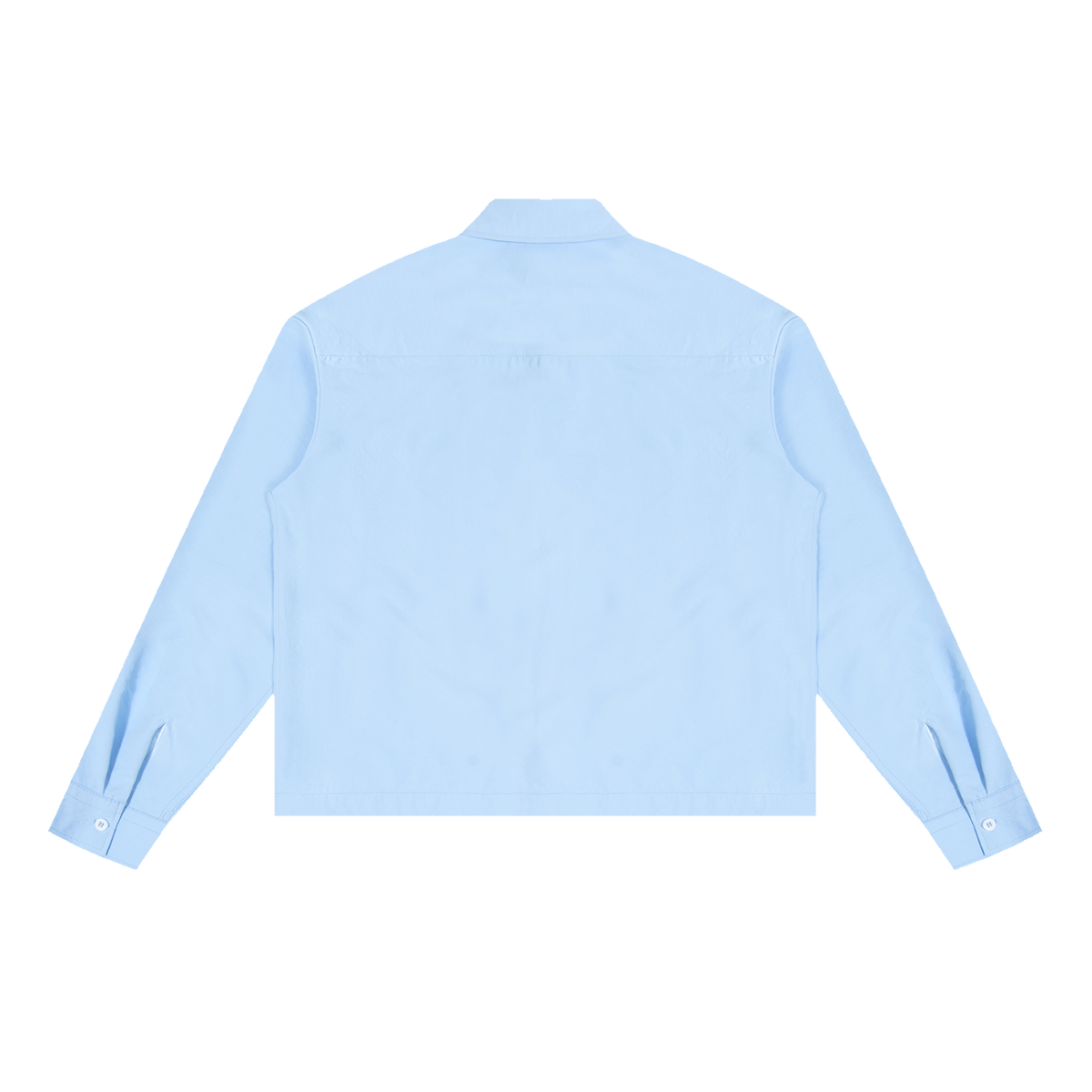 The Boxy Shirt in Sky Blue, back #Color_Sky Blue