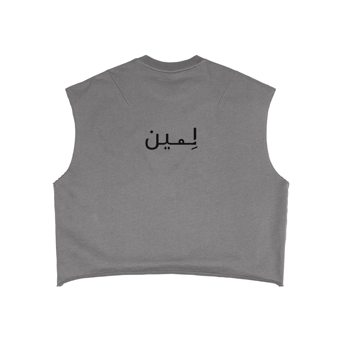 The Boxy Tank in Gray, back #Color_Gray