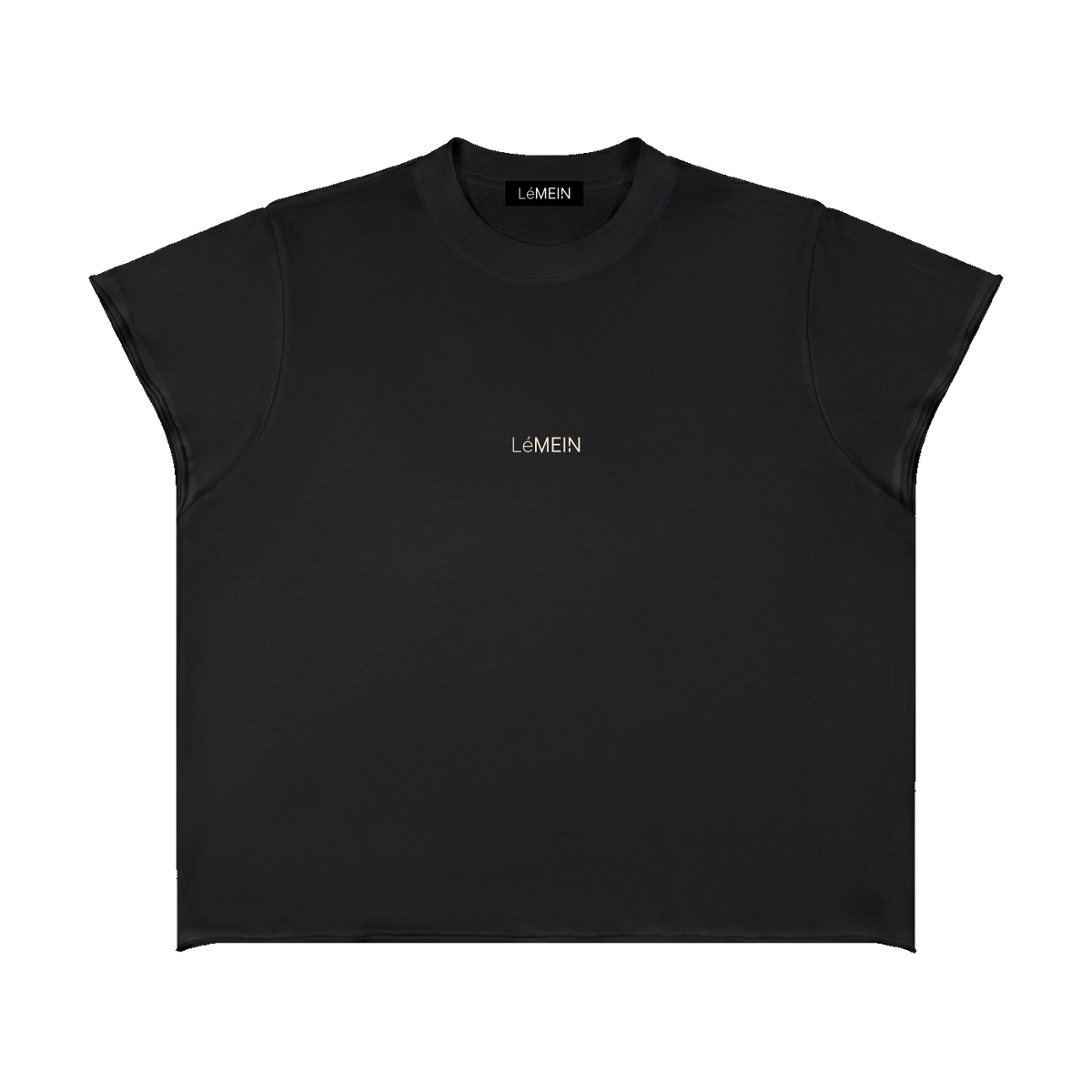 The Cap Sleeve Tee in Black #Color_Black
