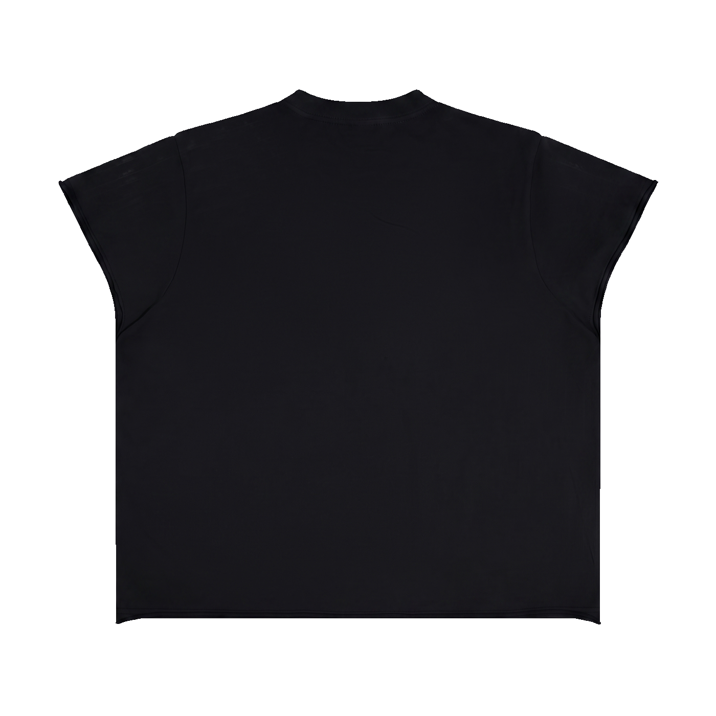The Cap Sleeve Tee in Black, back #Color_Black