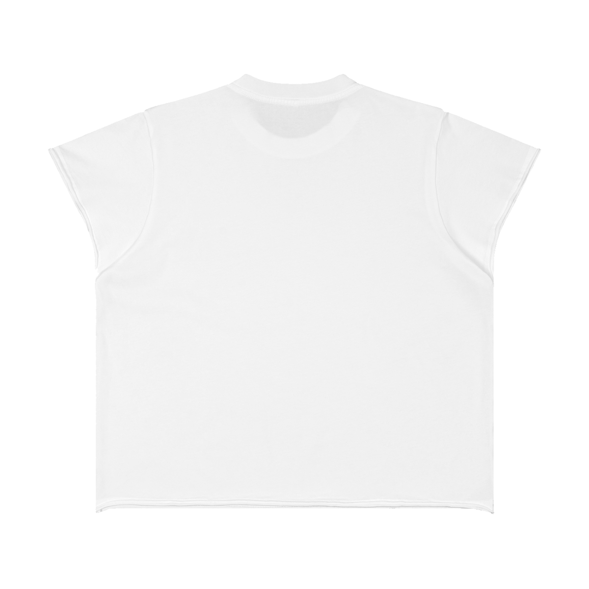 The Cap Sleeve Tee in White, back #Color_White