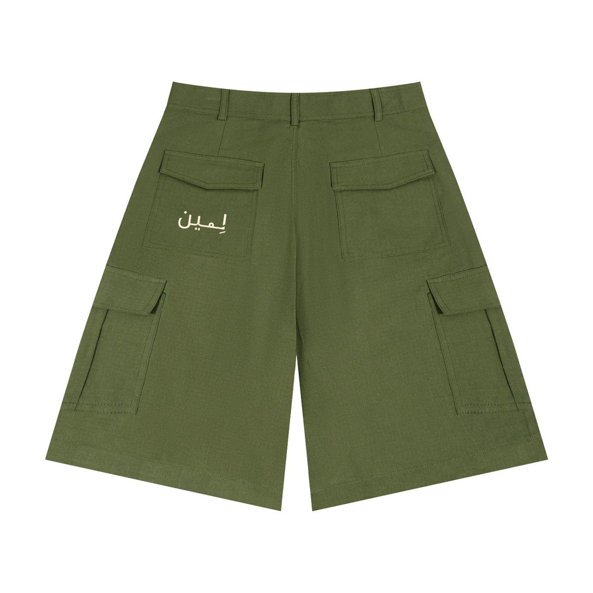 The Cargo Short in Army Green, back #Color_Army Green
