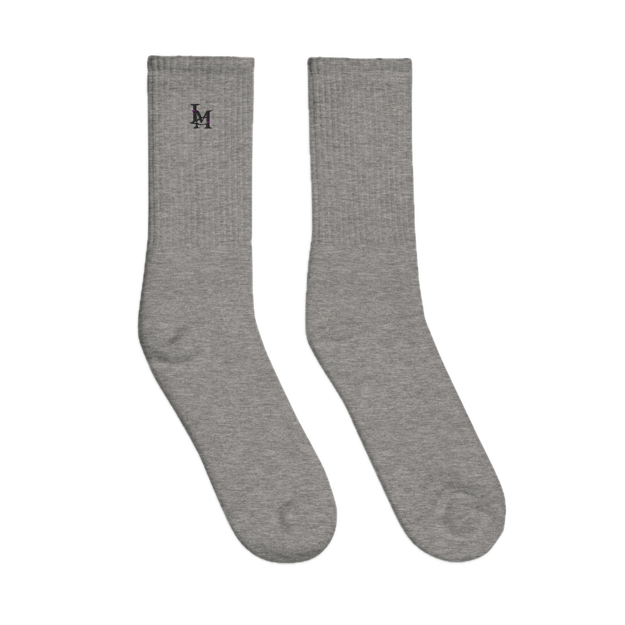 The Crew Sock in Heather Grey, view 2 #Color_Heather Grey
