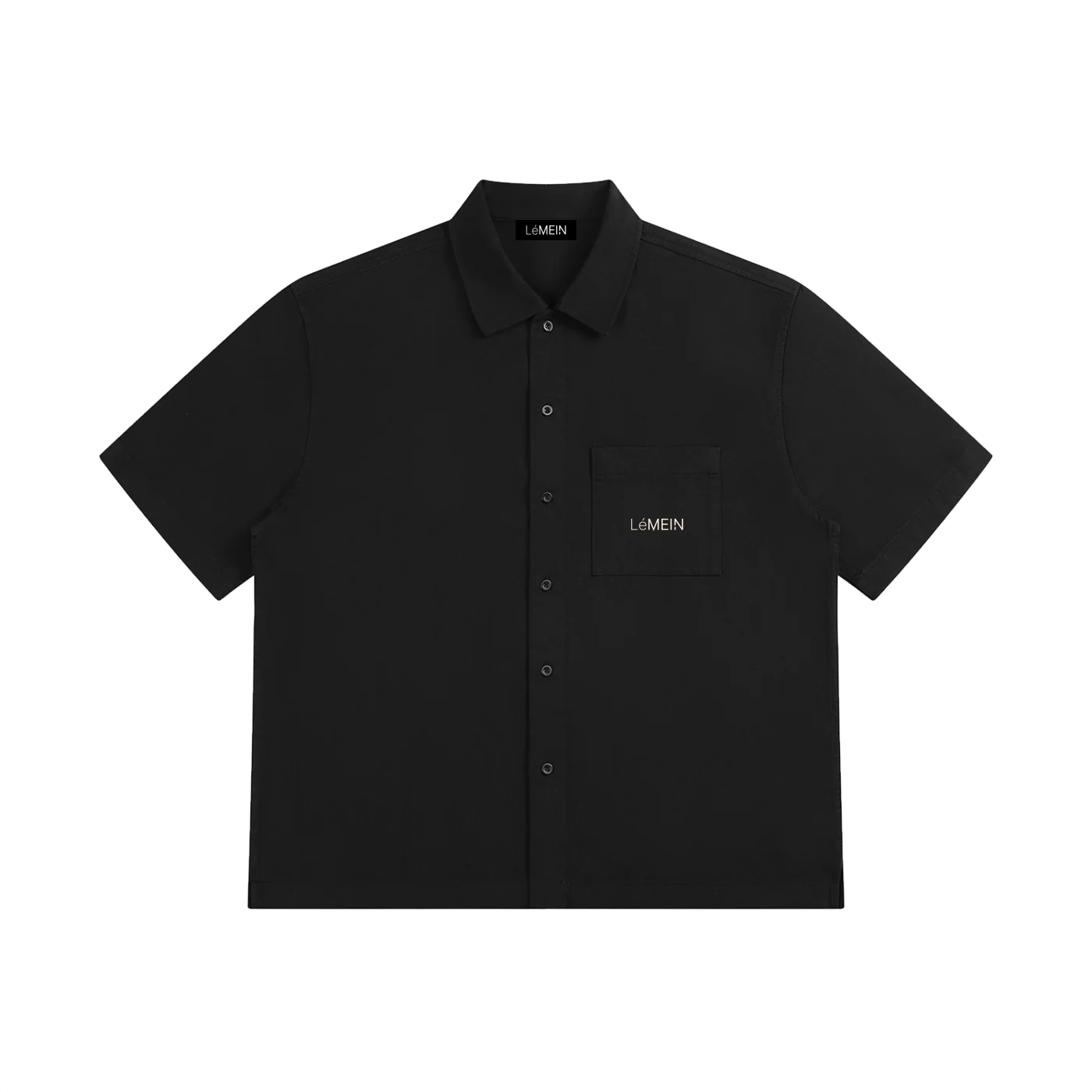 The Date Shirt in Black, front view #Color_Black
