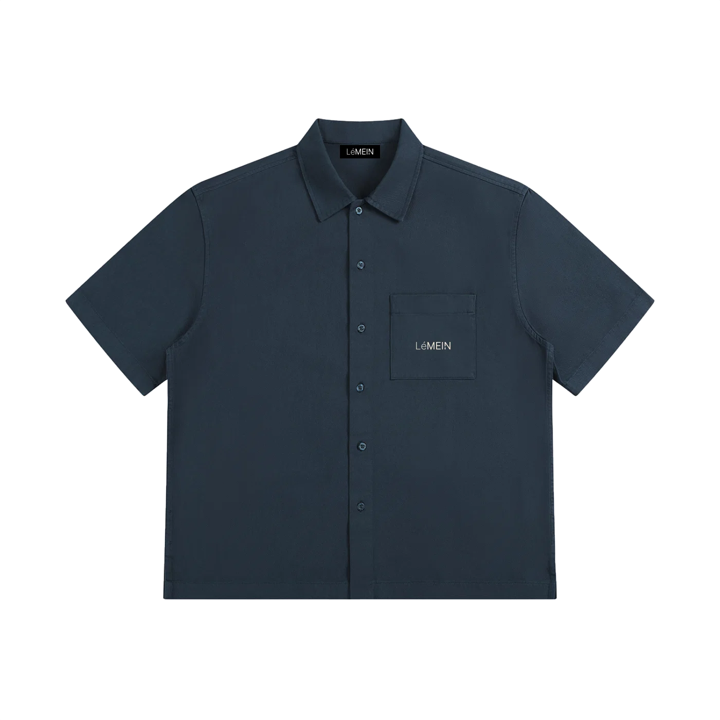 The Date Shirt in Navy Blue, front view #Color_Navy Blue