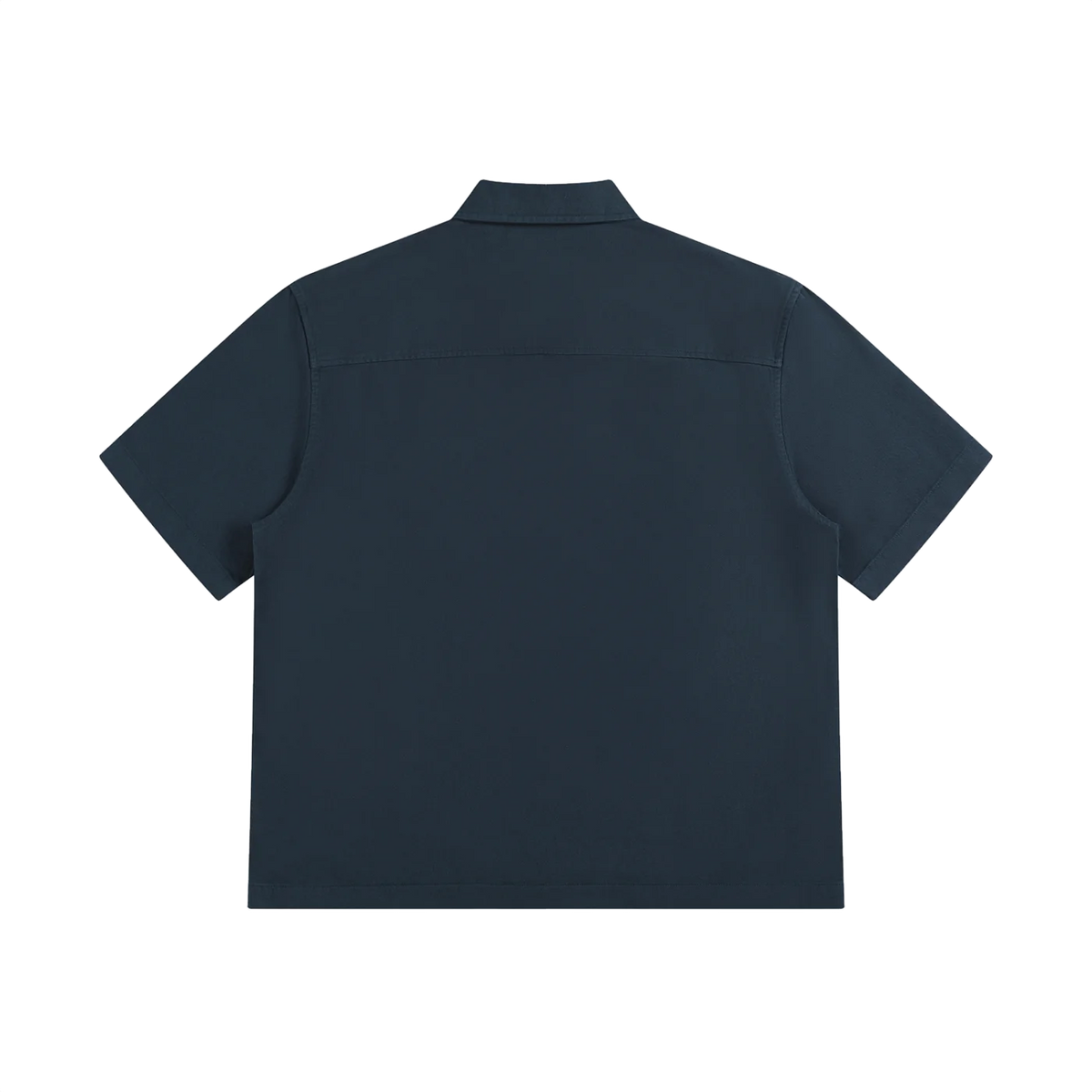 The Date Shirt in Navy Blue, back view #Color_Navy Blue