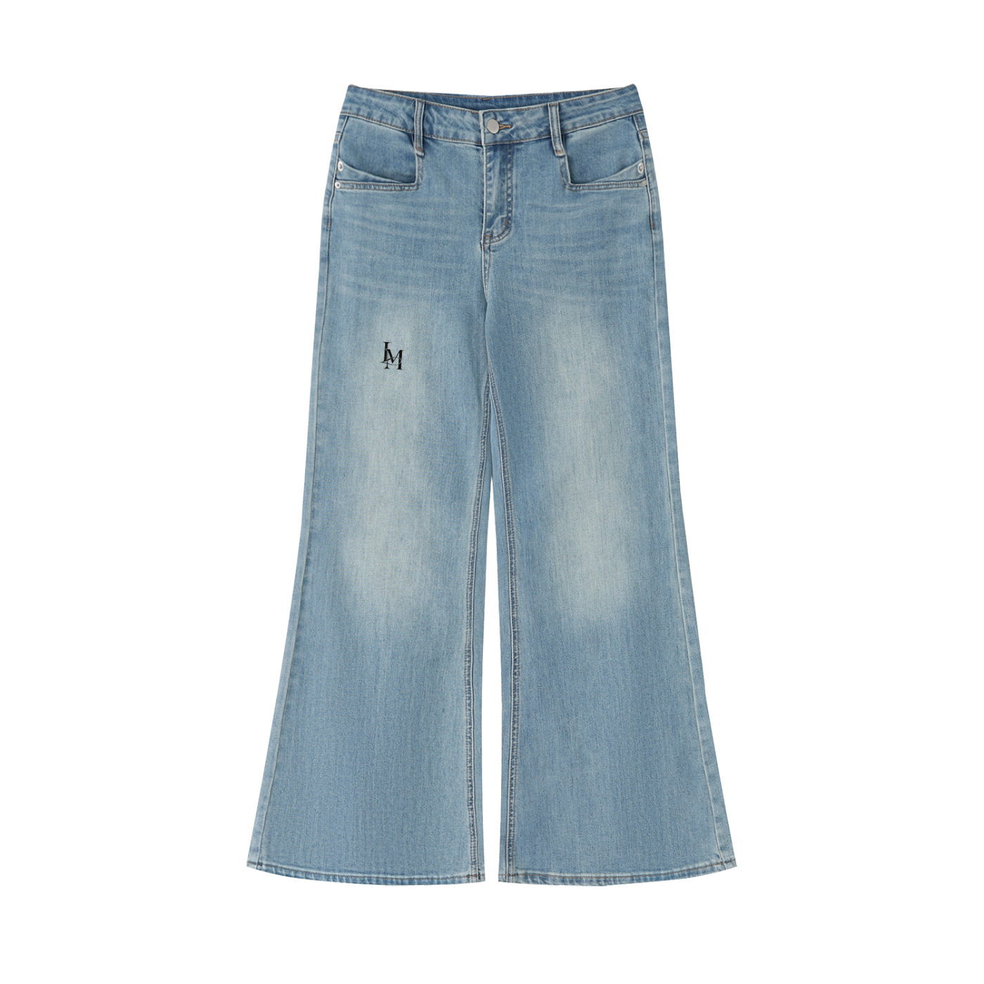 The Flared Jean in Blue #Color_Blue