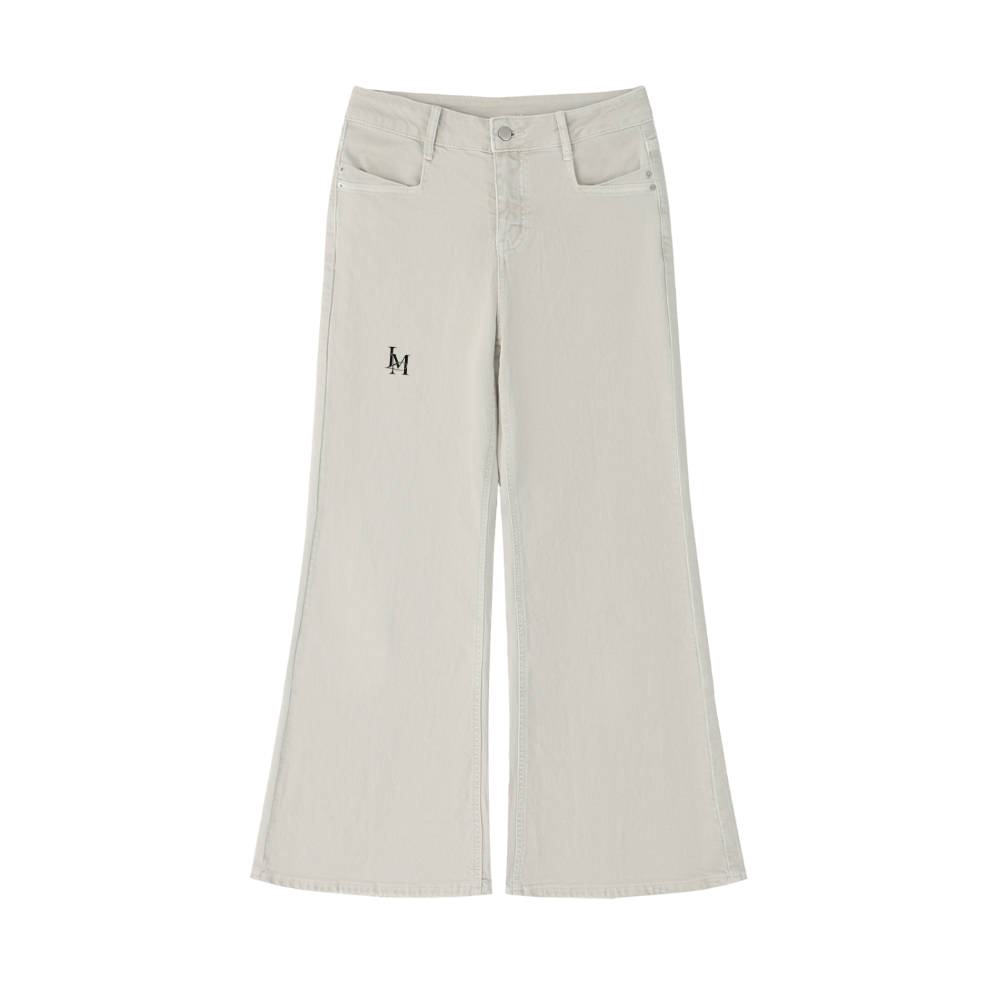 The Flared Jean in Light Apricot #Color_Light Apricot