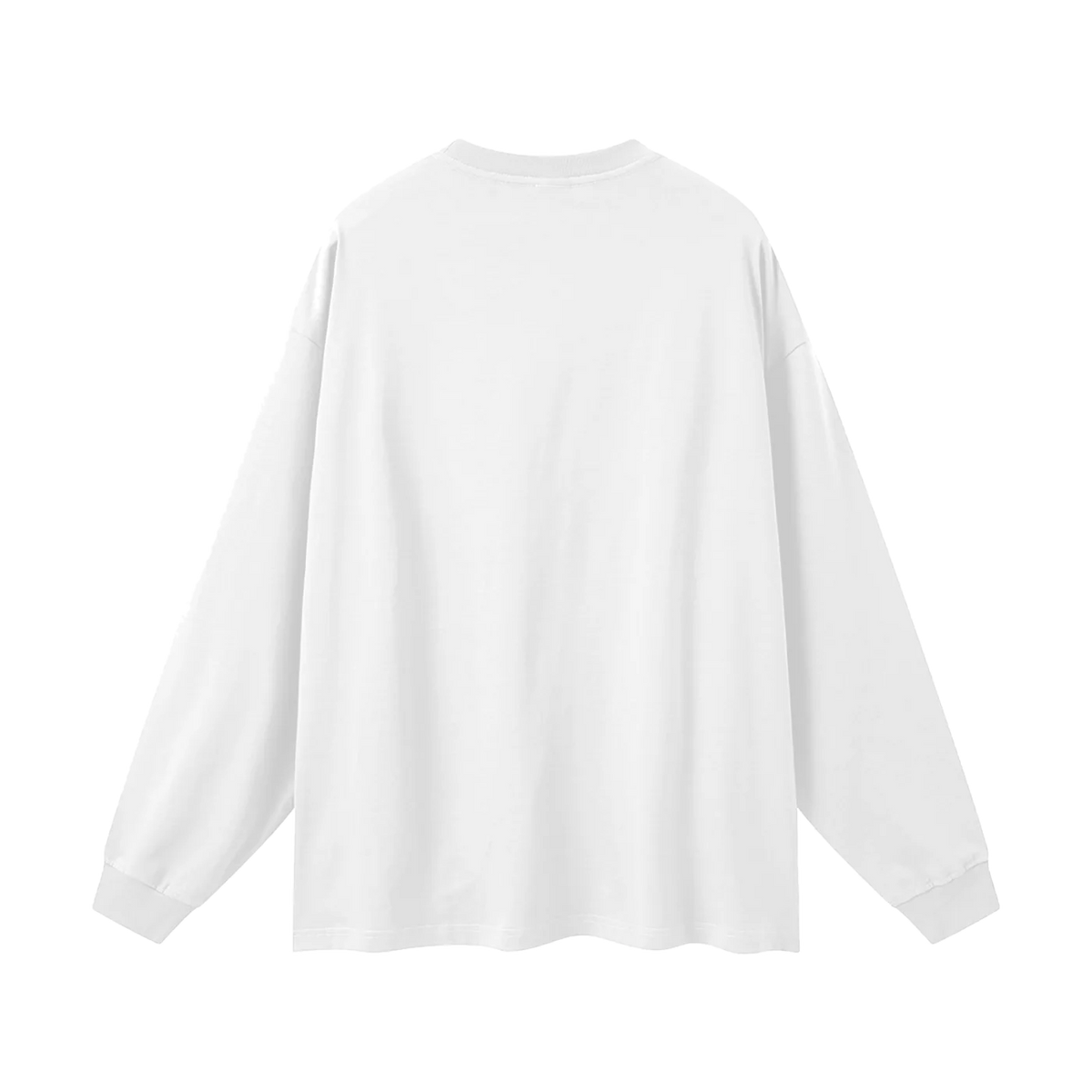 The Long Sleeve in White, back #Color_White