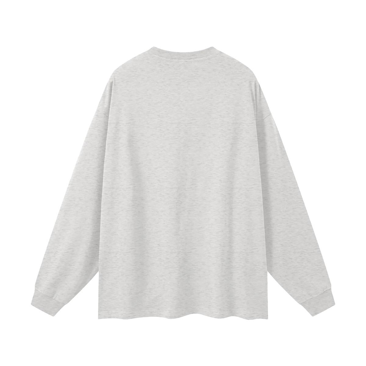 The Long Sleeve in Oat Gray, back #Color_Oat Gray