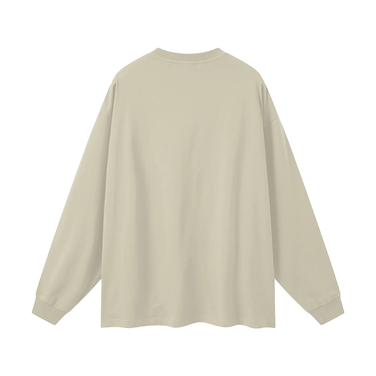 The Long Sleeve in Sand Color, back #Color_Sand Color