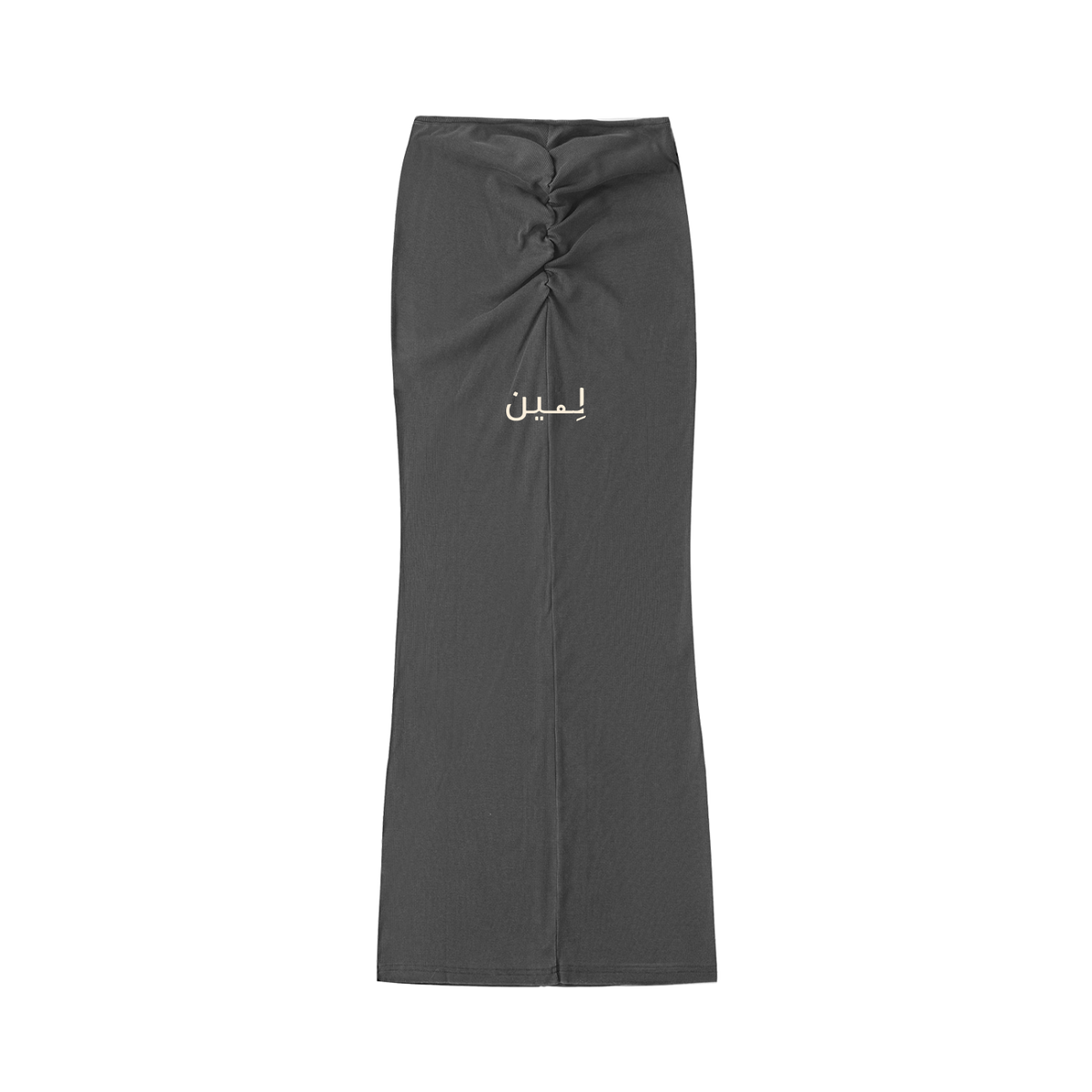 The Maxi Skirt in Dark Gray, back #Color_Dark Gray