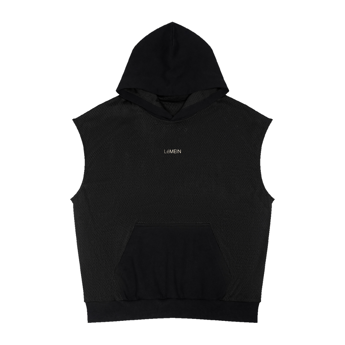 The Mesh Hoodie in Black #Color_Black