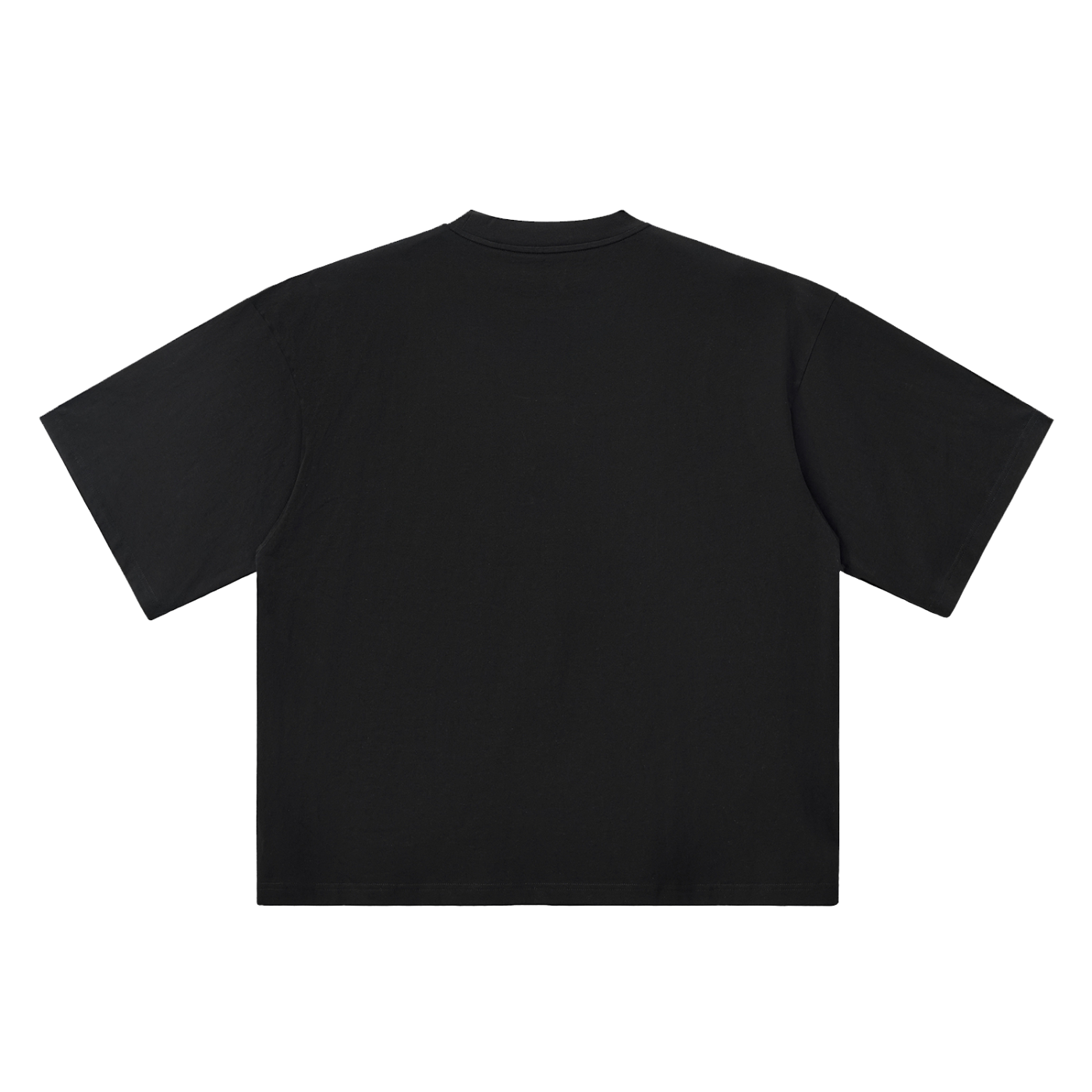 The Oversized Tee in Black, back #Color_Black