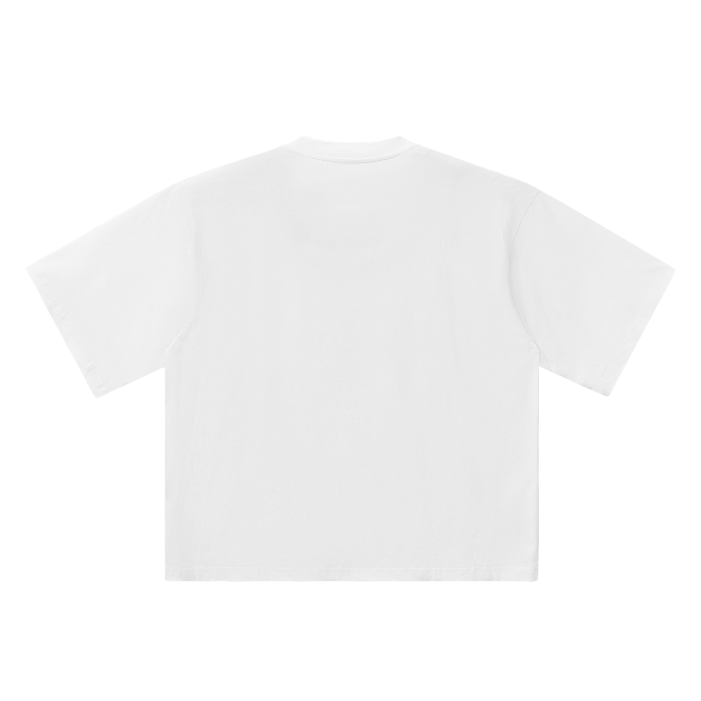 The Oversized Tee in White, back #Color_White