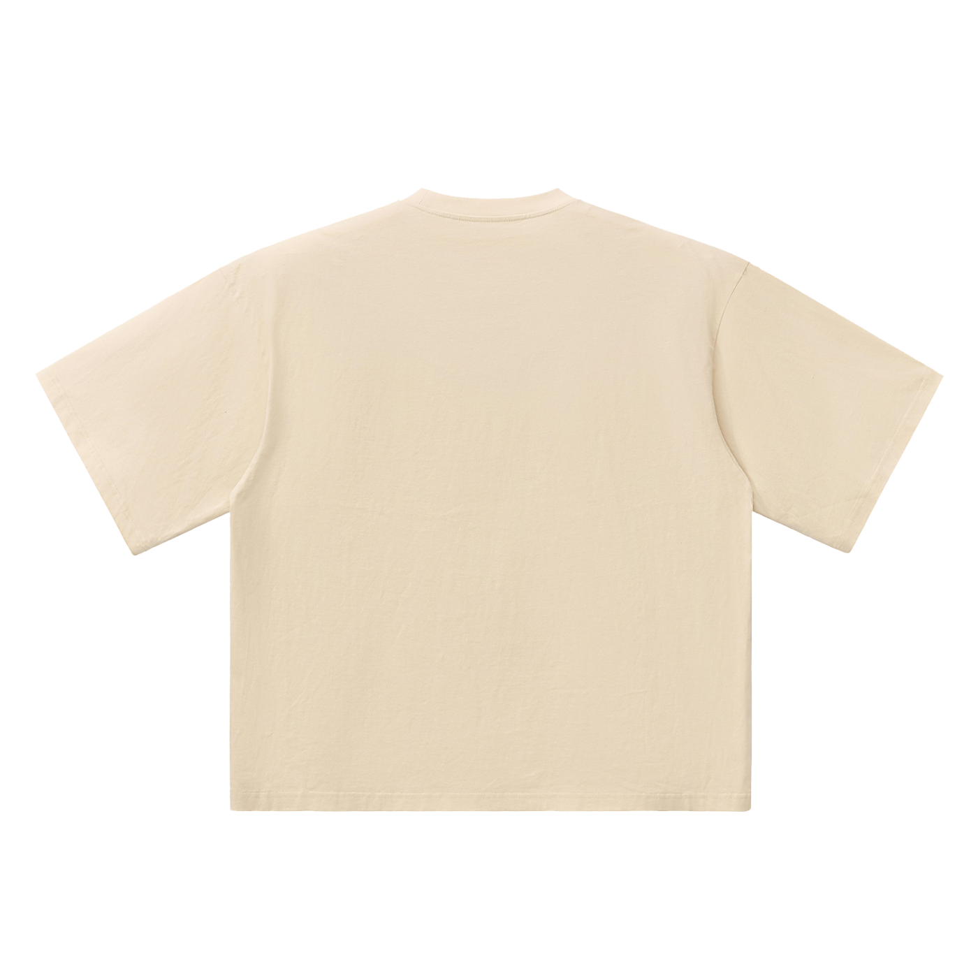 The Oversized Tee in Apricot, back #Color_Apricot