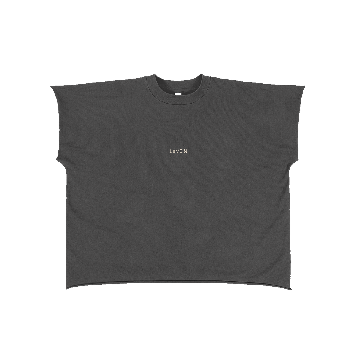 The Raw Edge Tee in Dark Gray #Color_Dark Gray