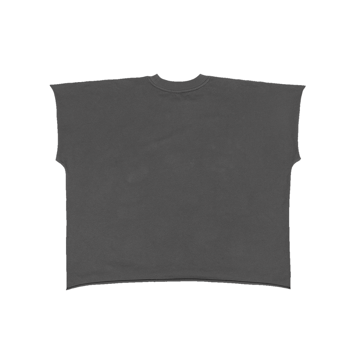 The Raw Edge Tee in Dark Gray, back #Color_Dark Gray