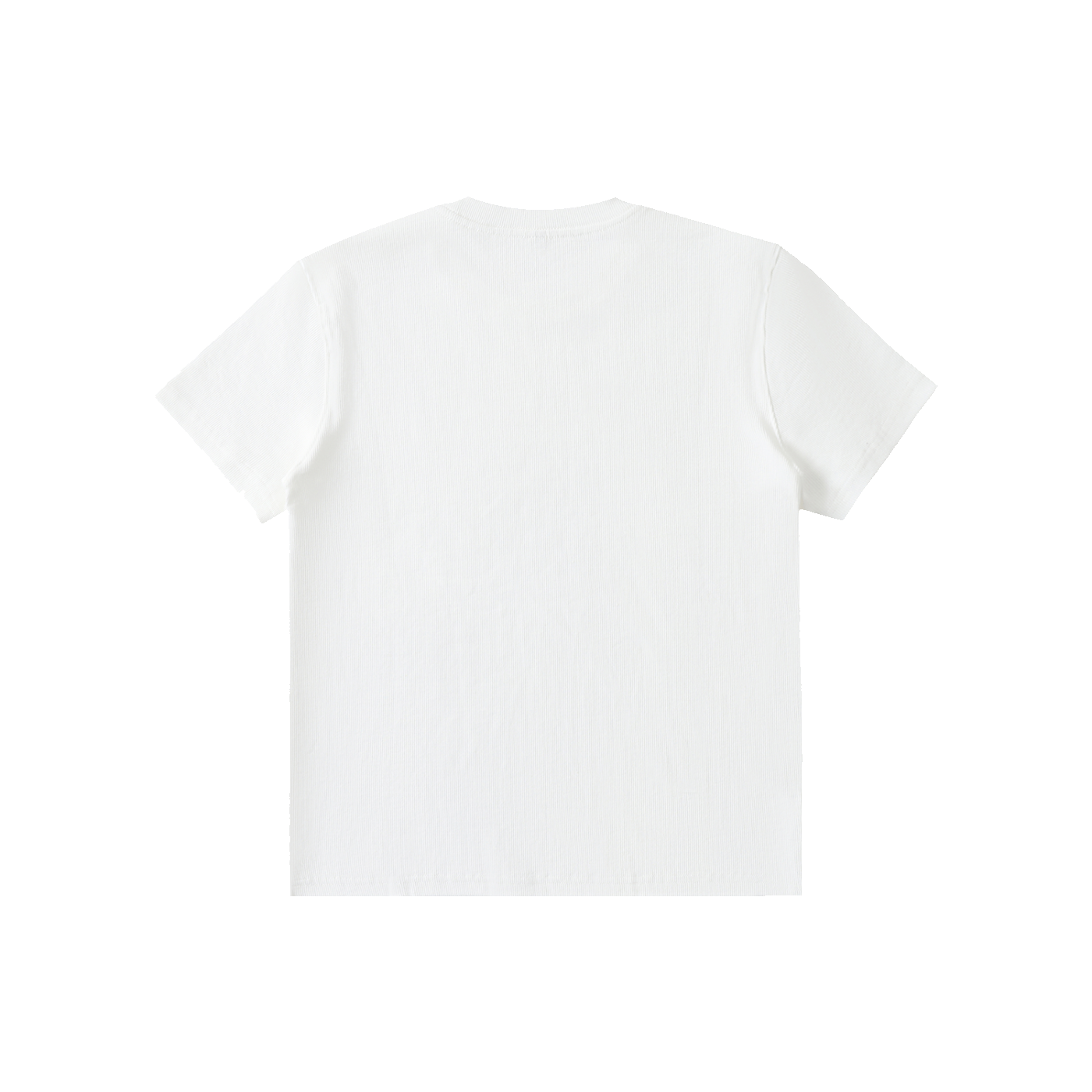 The Ribbed Crop in White, back #Color_White