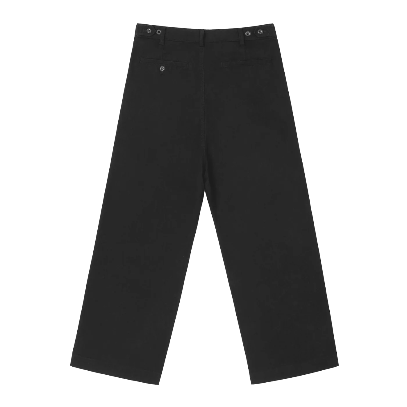 The Straight Trouser in Black, back #Color_Black