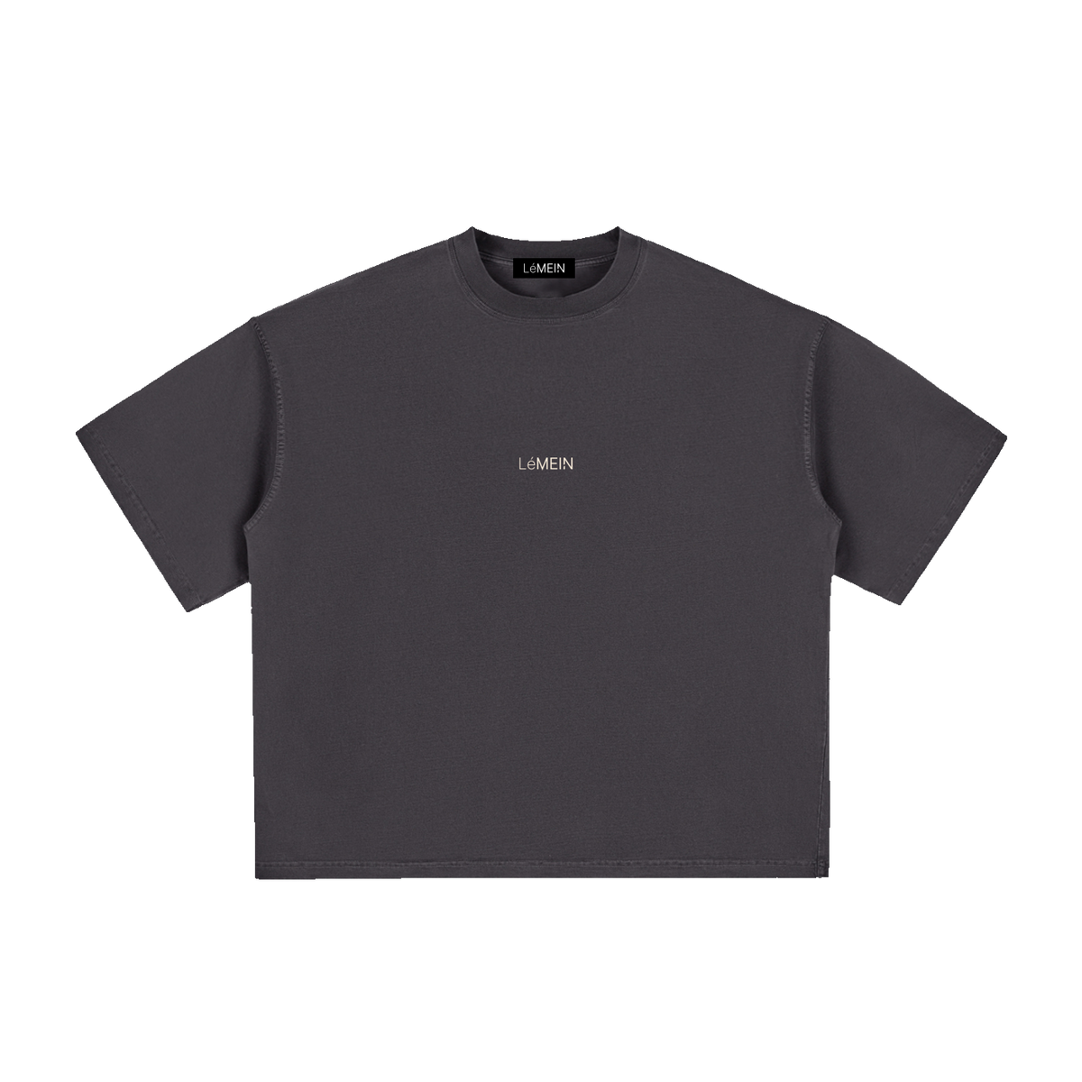 The Washed Boxy Tee in Black #Color_Black