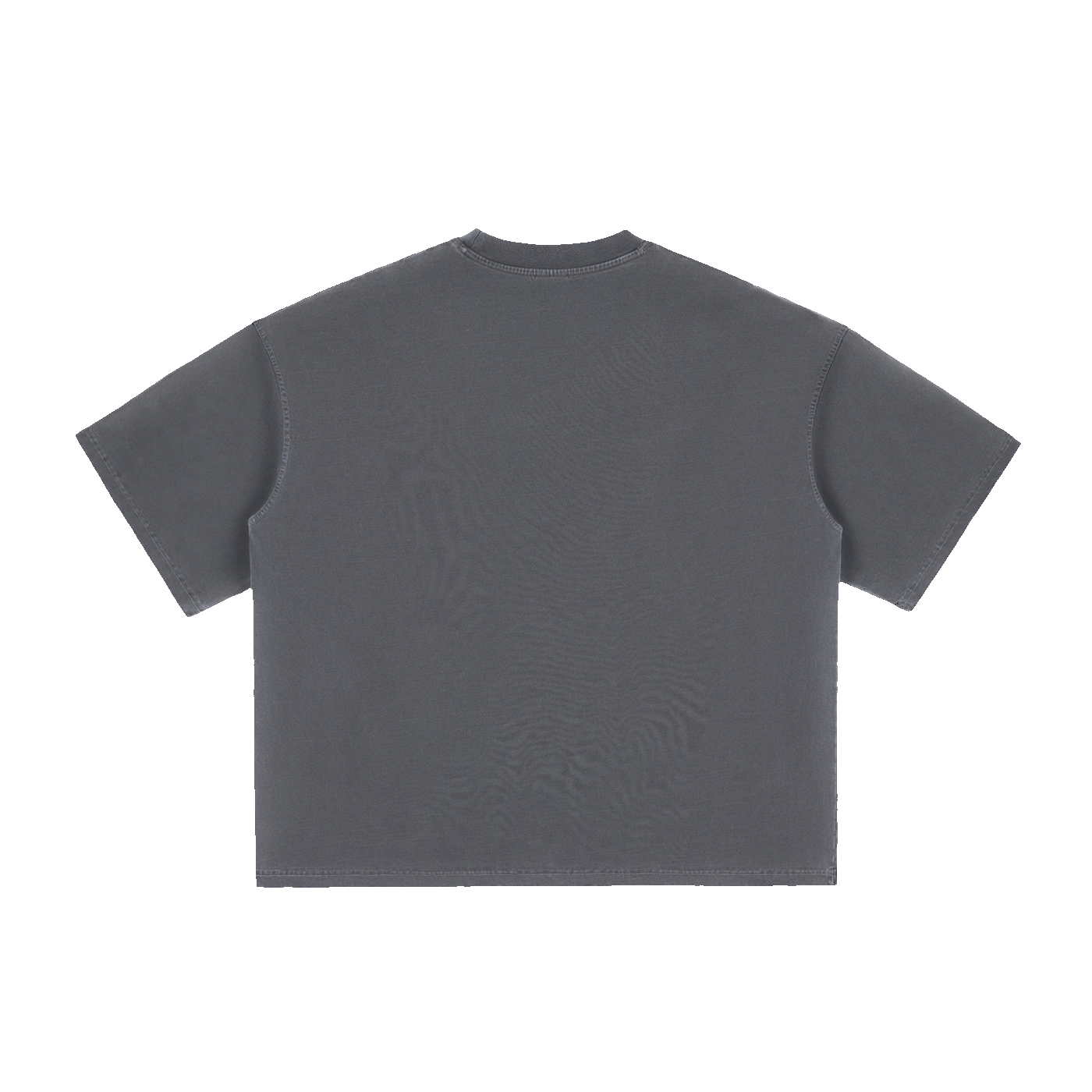 The Washed Boxy Tee in Haze Gray, back #Color_Haze Gray