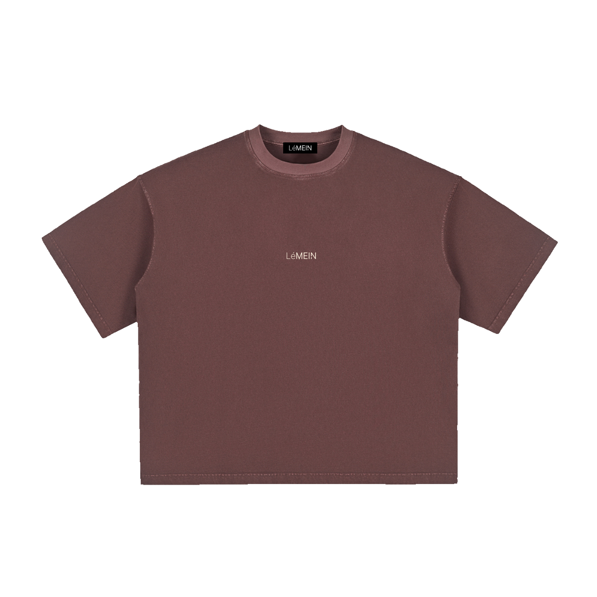The Washed Boxy Tee in Ume Purple #Color_Ume Purple