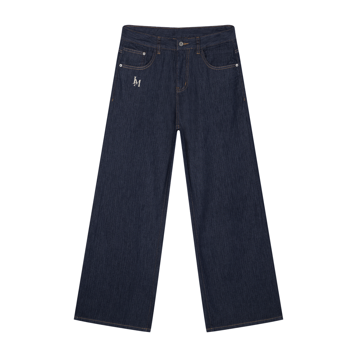 The Wide Jean in Navy Blue #Color_Navy Blue