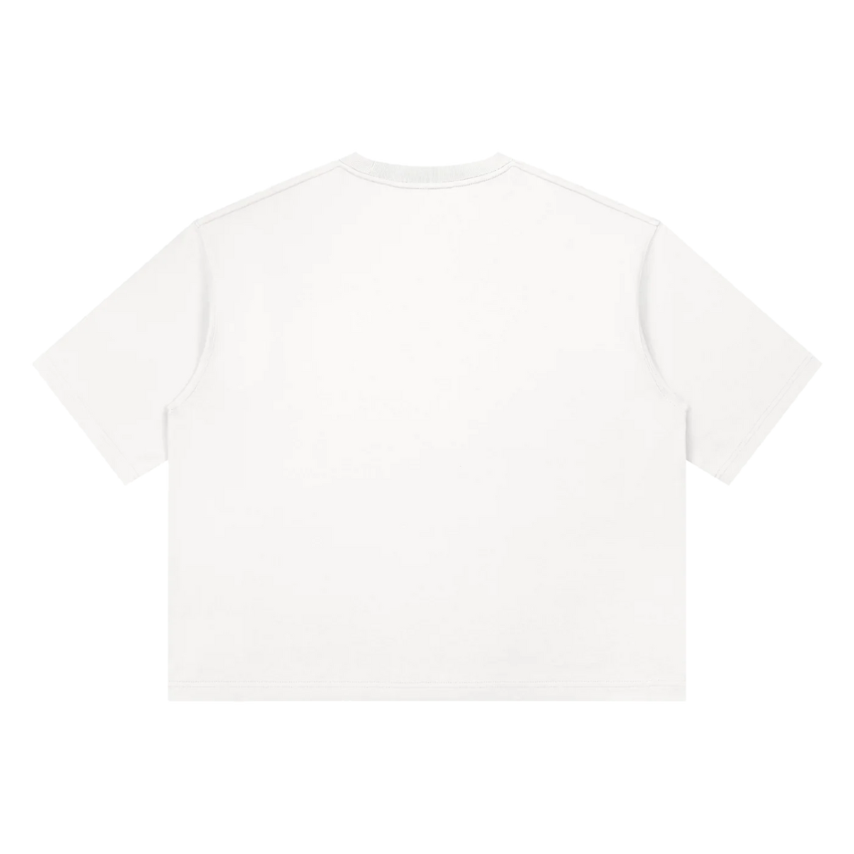 The Boxy Tee in White, back #Color_White