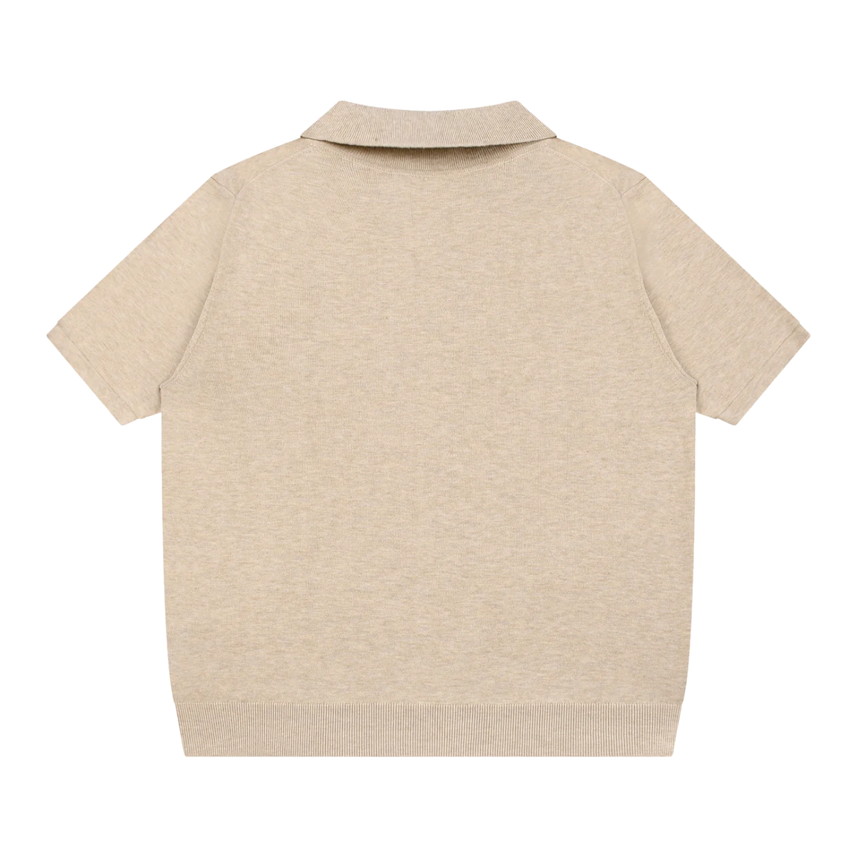 The Oversized Polo in Mild Apricot, back #Color_Mild Apricot