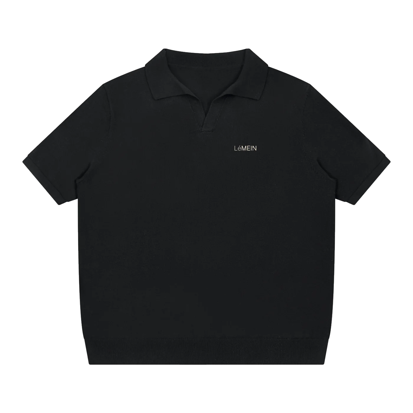 The Oversized Polo in Black #Color_Black