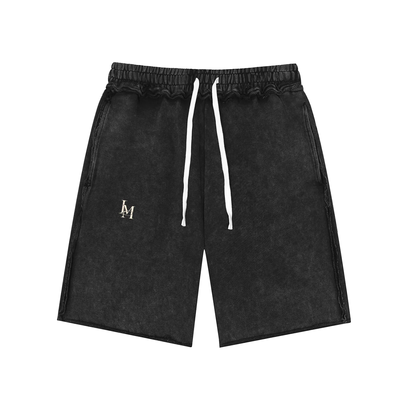 The Washed Short in Black #Color_Black