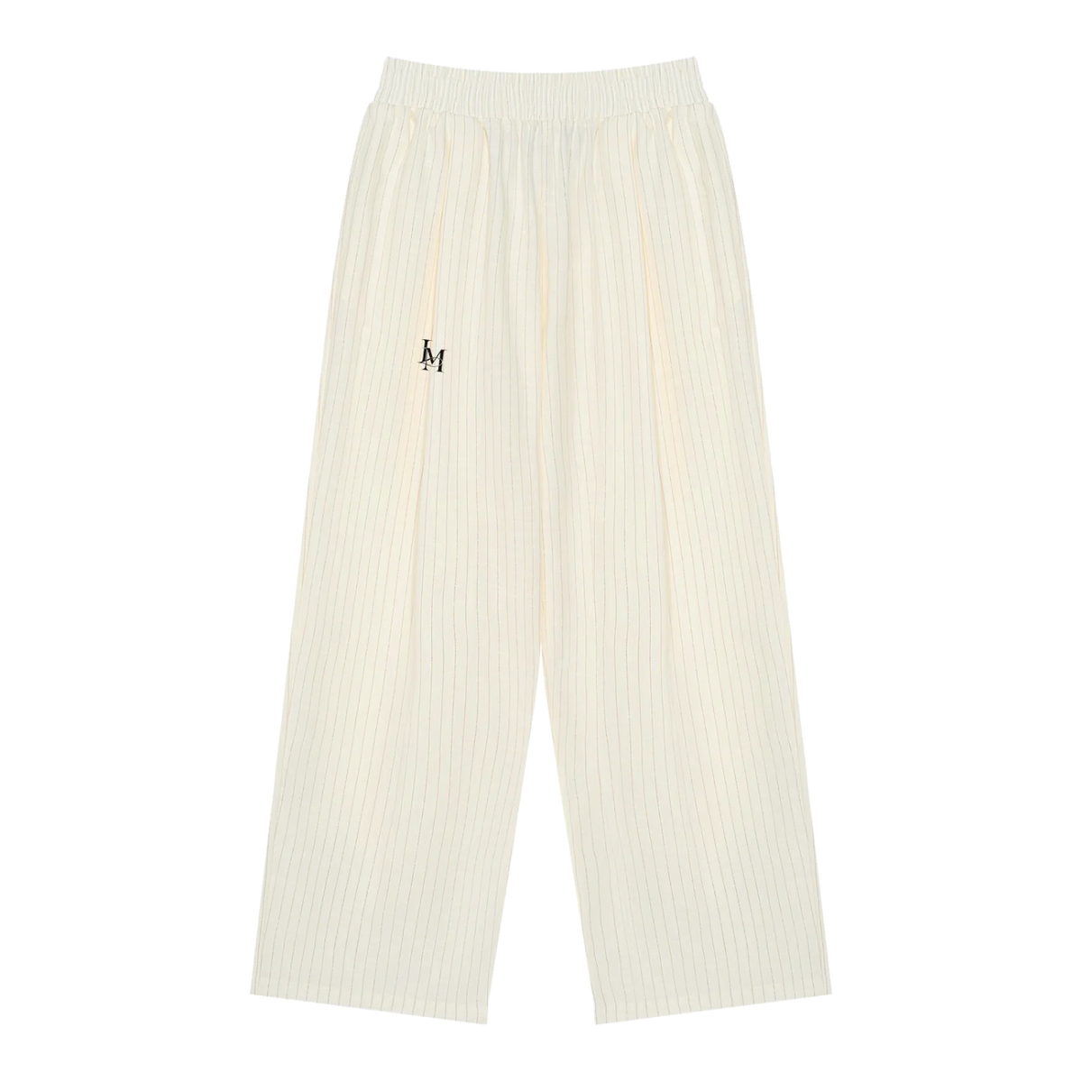 The Pleated Trouser in White #Color_White