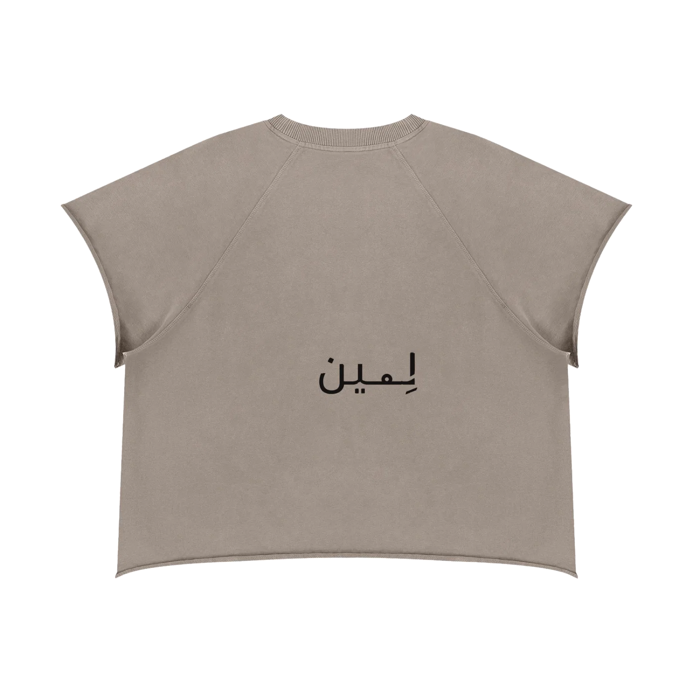 The Raglan Tee in Khaki Ash, back #Color_Khaki Ash