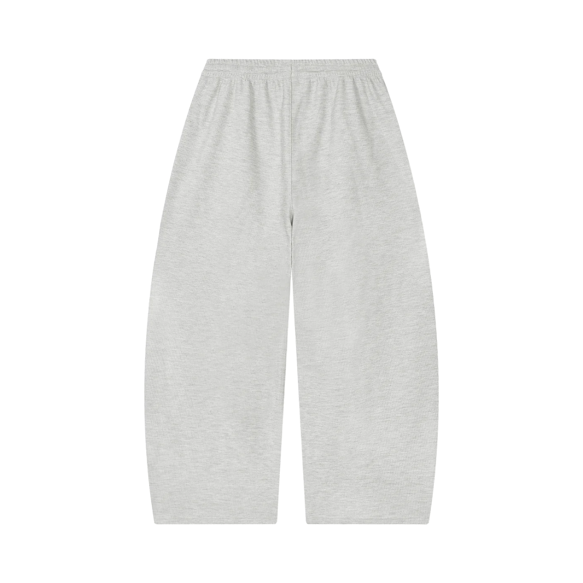 The Waffle Trouser in Oat Gray, back #Color_Oat Gray