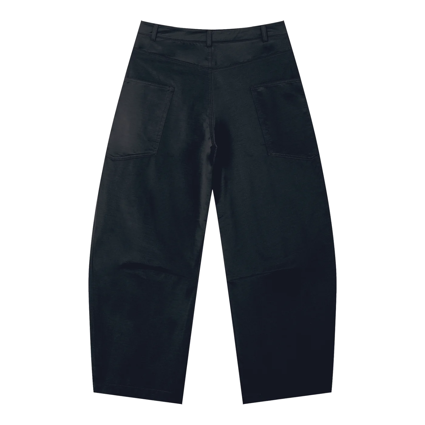 The Barrel Trouser in Black, back #Color_Black