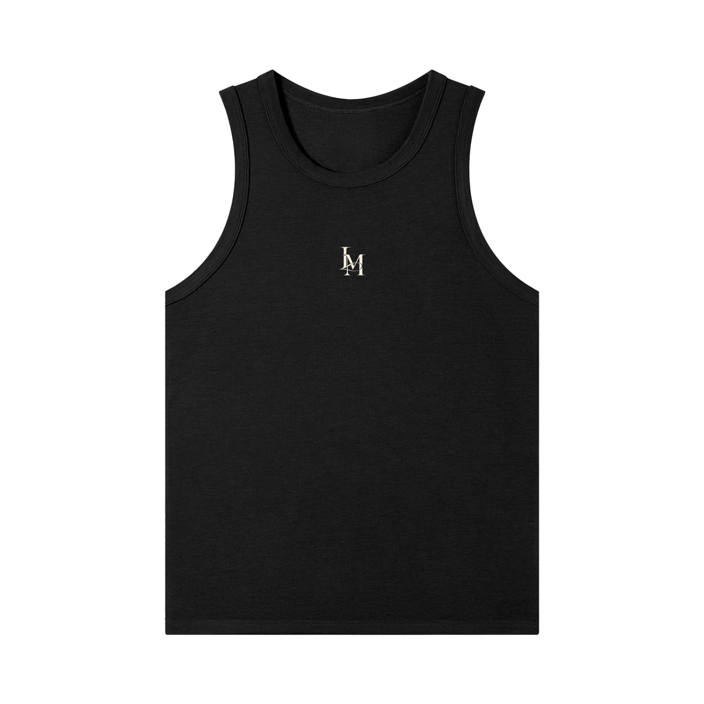 The Heavy Ribbed Tank in Black #Color_Black