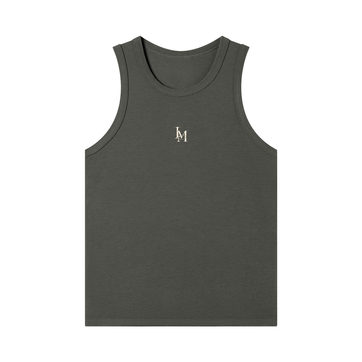 The Heavy Ribbed Tank in Dark Gray #Color_Dark Gray